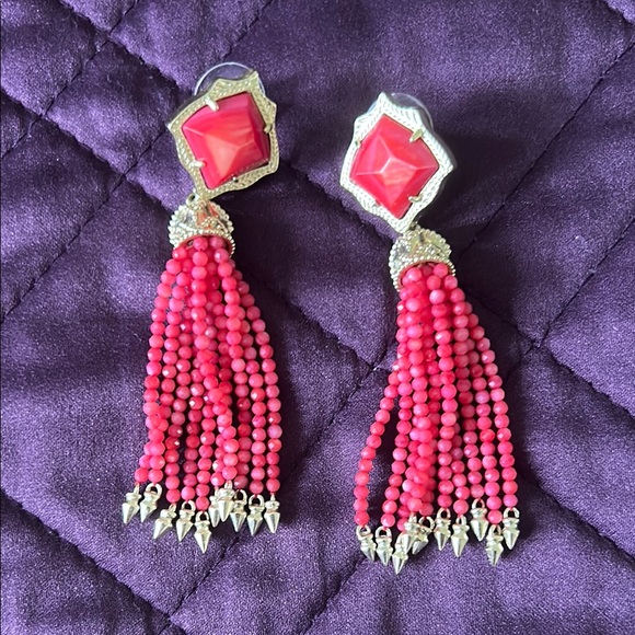 Kendra Scott Misha Dangle Statement Earrings - Picture 1 of 3